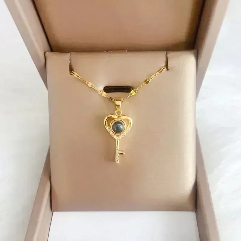 Collar llave proyector mil idiomas de acero/titanio 1022047