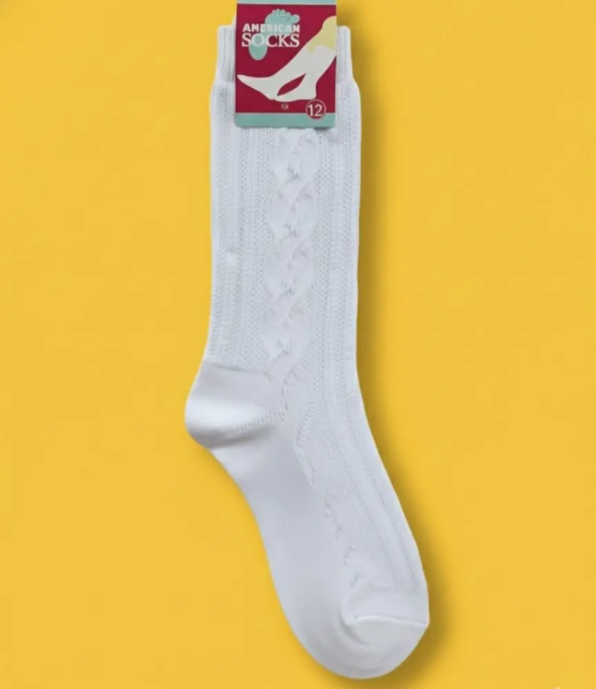Calceta escolar alta Talla 12 ESC008