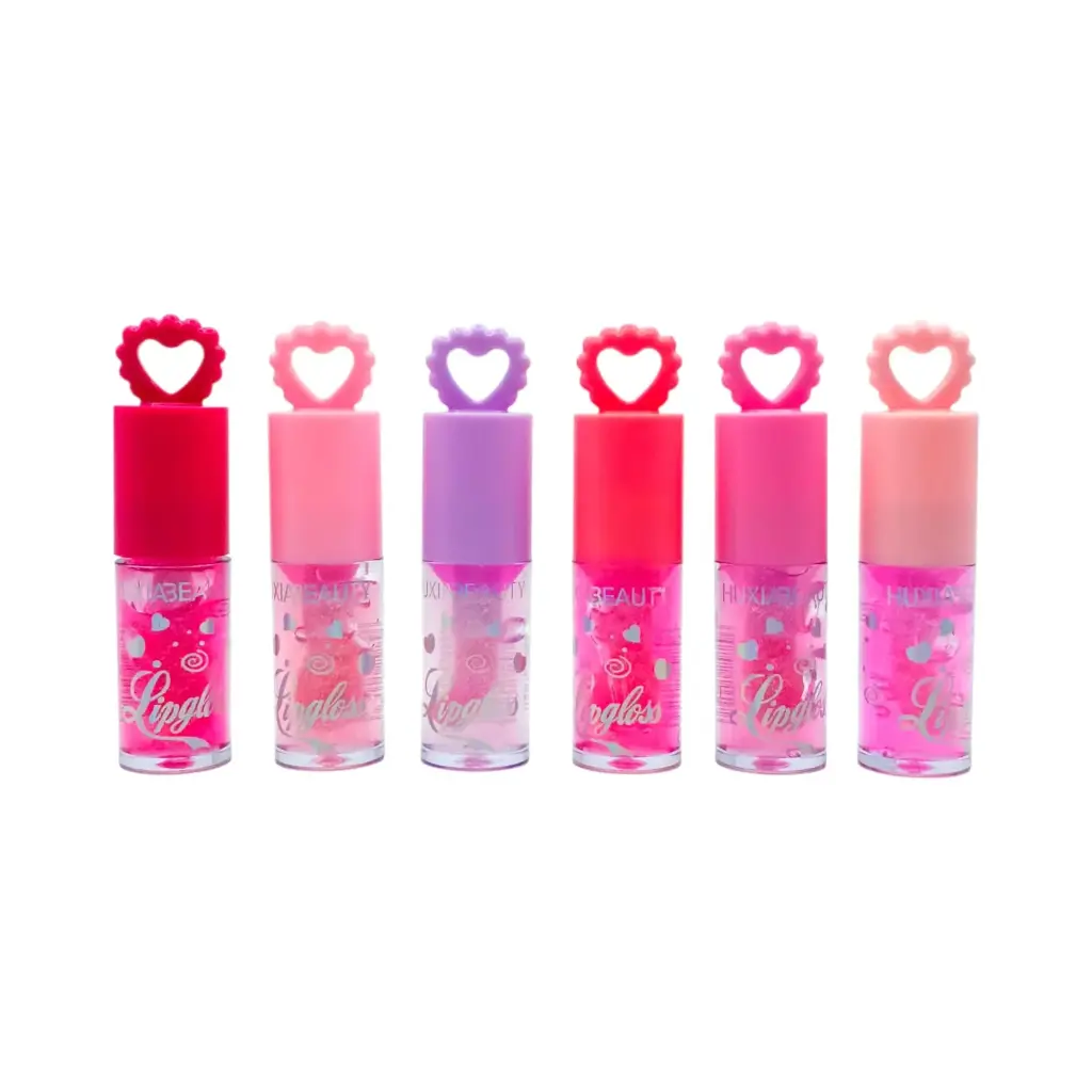 Kit brillo labial corazón S889 (6 unidades) 