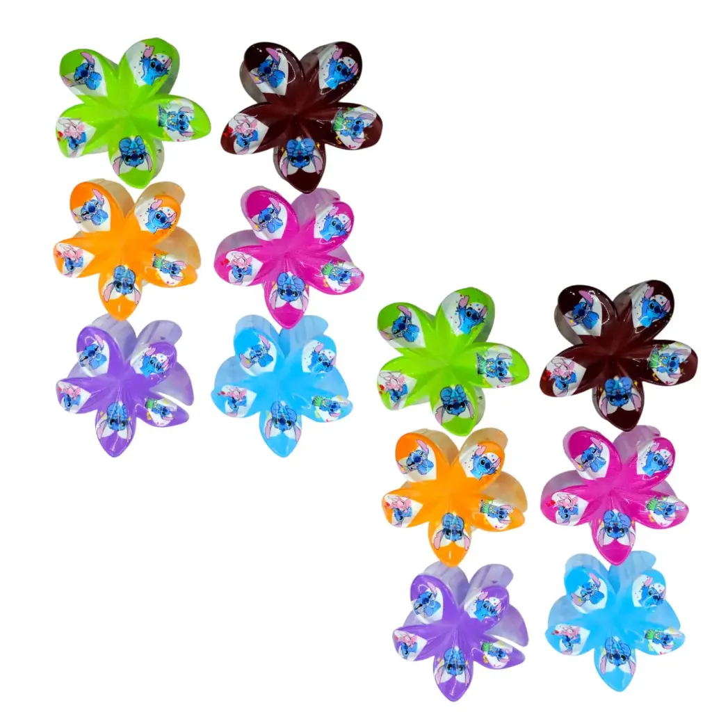 Docena gancho p/cabello flor Stitch 279