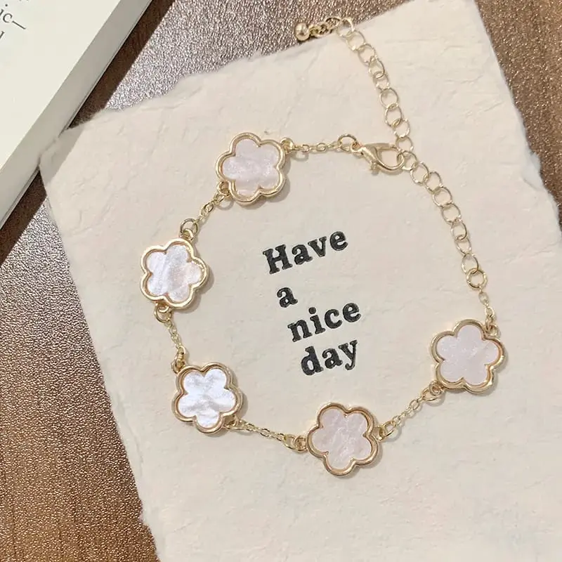 Pulsera flor moda fantasía fina 260119