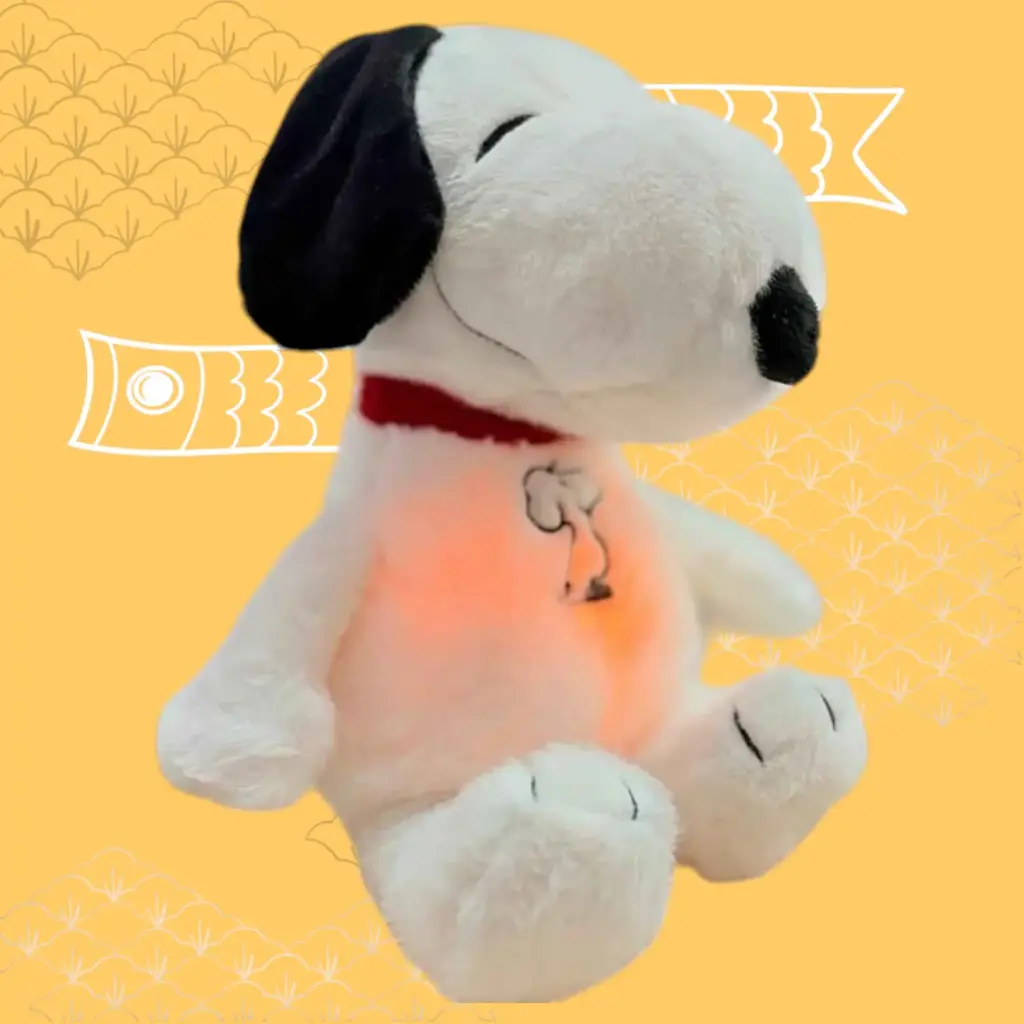 Peluche Snoopy que respira C/Luz y sonido SP01
