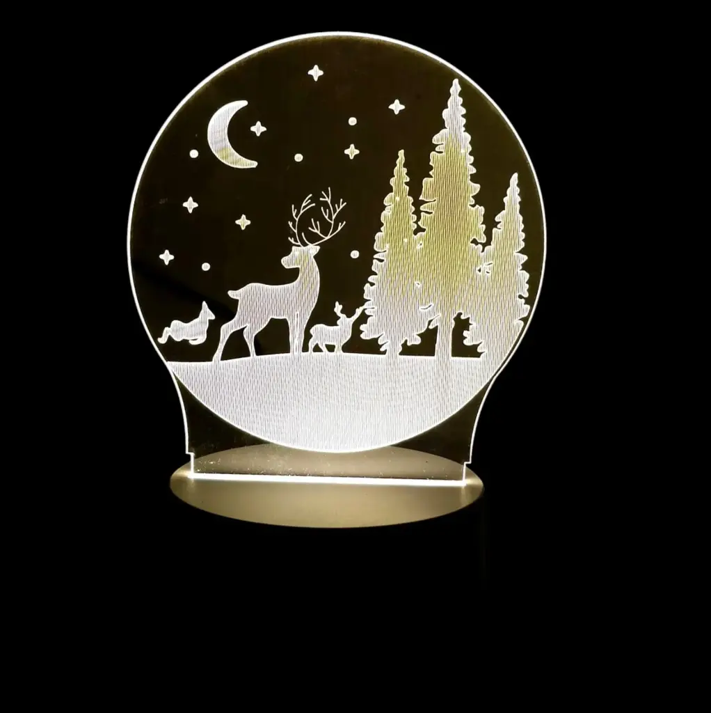 Lámpara c/diseño triple luz c/cable 527