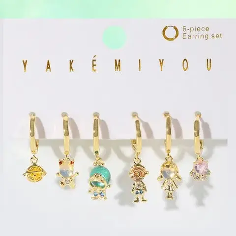 Set aretes acero inoxidable 6pcs 7324