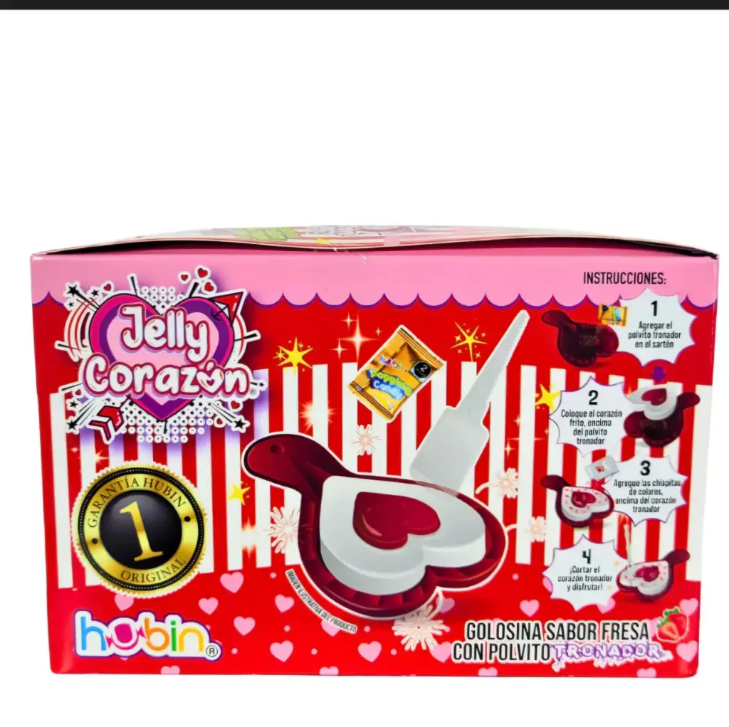 Gomita Jelly corazón explosivo (12 unidades)