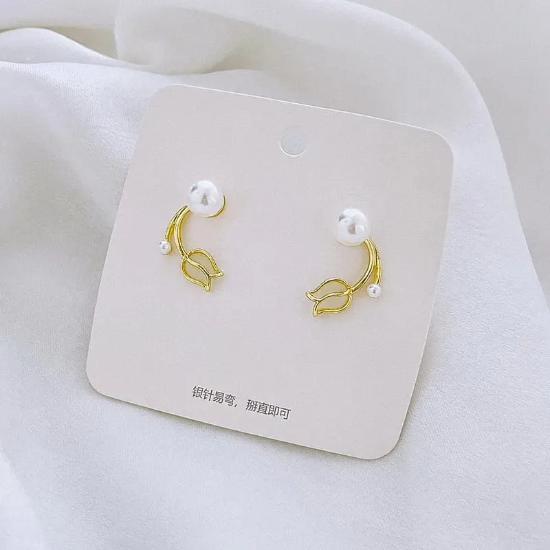 Aretes de tulipán de ópalo 190820