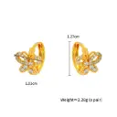 Argollas mariposa Xuping cobre 264718 