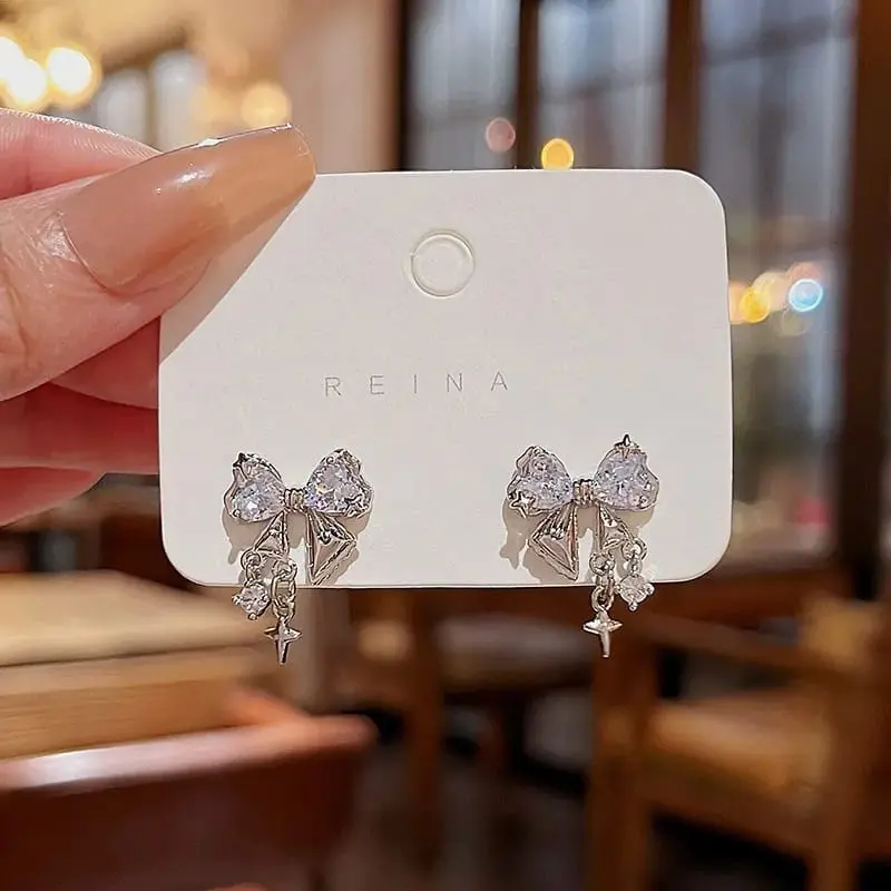 Aretes moño cristal fantasía 2642415