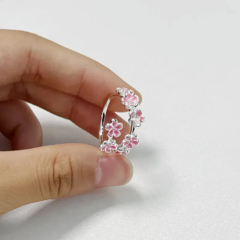 Anillo rosa siete flores 160927