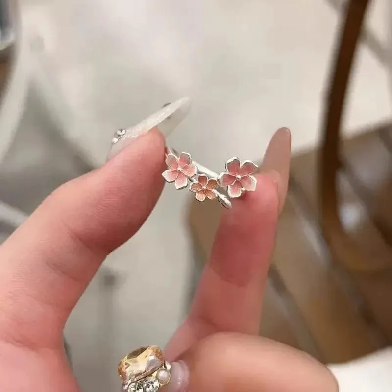 Anillo flor cerezo rosa 160924