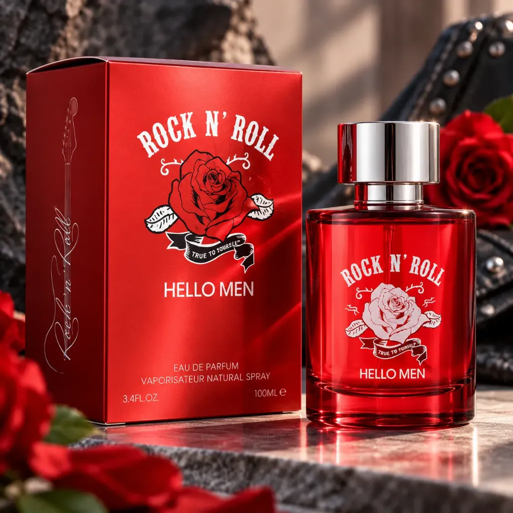 100ML perfume for men LV5403 "HELLO MEN ROCK N'ROLL"