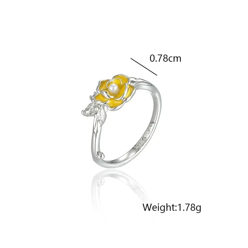 Anillo Xuping diseño de flores circonita 160940