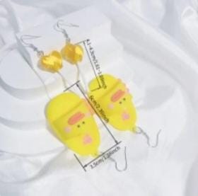 Duo aretes chancla y paletas fantasía 6122055