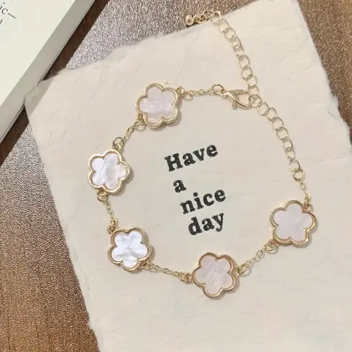 Pulsera flor moda fantasía fina 260119