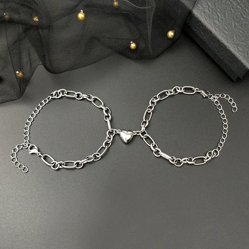Duo pulsera pareja corazón fantasía 25154
