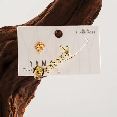 Arete perro Disney circón 261126