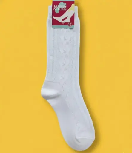 Calceta escolar alta Talla 12 ESC008