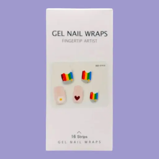 Set uñas gel semicuradas wraps blanco 320201