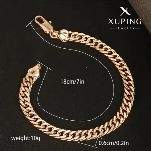 Pulso dorado Xuping cobre chapeado 260111