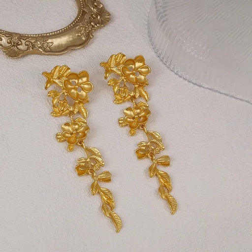Aretes flor estilo británico aleación 2504620