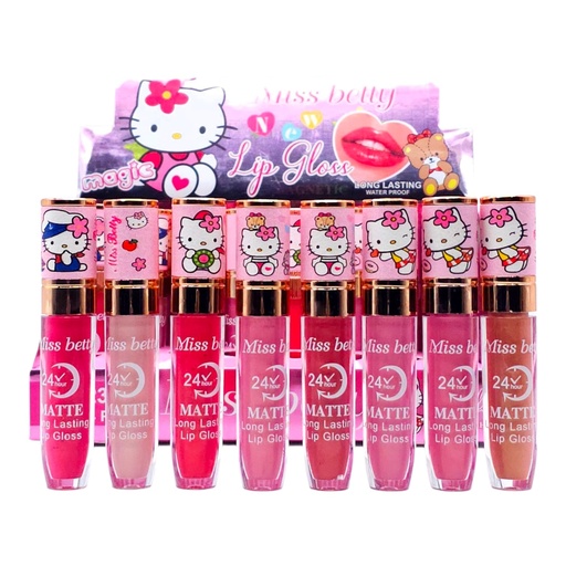 Caja lip gloss c/color Hello Kitty 2335 (6 unidades)