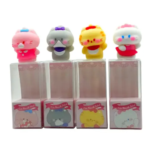 Set sacapuntas gatito KK-87 (4 unidades)