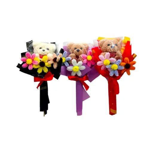 Arreglo doble Marshmallow con flor💖(3 unidades)