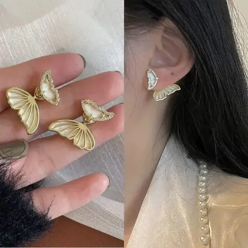 Aretes doble cola fantasía 2642425